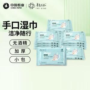 青青子衿 湿巾 便携手口湿巾 150mm*180mm/片,10片/包,10包/箱
