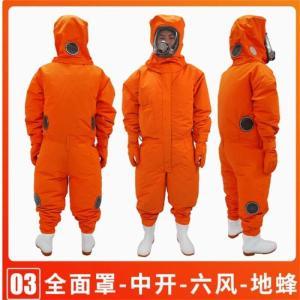 泰安 防蜂服 03 全面罩 中开 六风 地蜂  中大