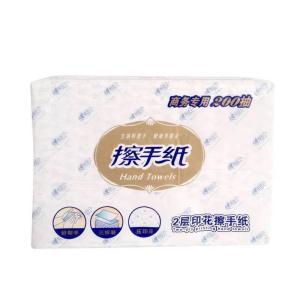 心相印 擦手纸 CS008 2层 200抽 225*215mm 压花无香型 原生浆材质 20包/箱