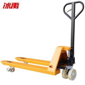 冰禹 手动液压叉车 jy-101 承重2吨 550*1100mm 混合尼龙轮