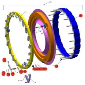 特灵 锁扣 BEARING;0.75 ID X 0.75 LG, MOLDED FLANGE TYPE 特灵机组专用