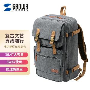 山业 帆布电脑包BAG-3WAYC5GY 3way 16.4英寸帆布 灰色