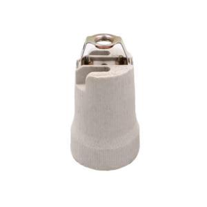 贝工 支架陶瓷灯口 E27 铁镀镍灯座