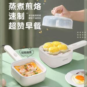 ABEREVE 多功能早餐机ABL-DZG827 材质：食品级PP+陶瓷釉 电压：220V~ 功率：350W 容量：0.8L 重量：0.58kg 尺寸：280*180*160mm 白色