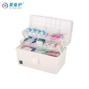 爱备护 药箱 ABH-J004A 34cm×18cm×22.5cm 白色+透明 医用级PP塑料 含31种90件用品