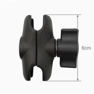 RAM 球头 适配 平板支架 6cm球头连杆 短关节 兼容美国RAM 兼容M123T 球头连接片 高精度 塑料款