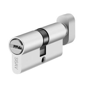 SISAV 锁芯 铜内芯  大70mm   35+35mm  32mm 银色