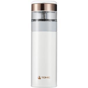 特美刻/TOMIC 茶水分离保温杯 TW60051S 370ml 不锈钢镀银 白色