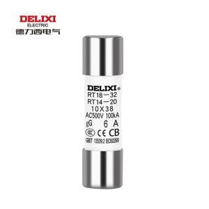德力西 熔断器熔芯 RT14-20/8A 分断能力100kw  额定电流：8A 规格：10*38mm