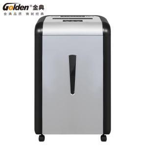 金典/GOLDEN 碎纸机 GD-310P 碎纸效果米粒状1*2MM 容量30L 碎纸速度3.5米/分 碎纸量6张 可碎纸 保密等级6级 黑银