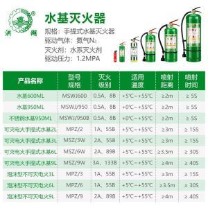 洪湖 水基灭火器 950ml 34*9cm