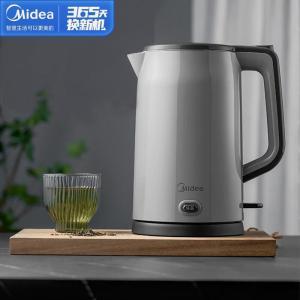 美的/Midea 电水壶 MK-HP1706 1.7升 316母婴级不锈钢无缝内胆 灰色