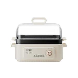 OIDIRE 多功能料理锅ODI-DGN06 内胆材质：PP+304不锈钢蒸片；产品容量：6L；额定功率：1500W 里米尼白