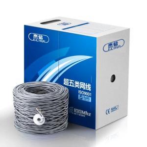 杰储/GCHUL 网线 CWFH305MB 超五类非屏蔽网线 305米/箱 灰色