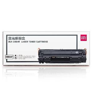 得力 激光碳粉盒 DLH-388AT 适用:惠普P1007/P1008/P1106/P1108/1136/M1213nf/M1216nfh 1500页 黑色