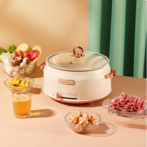 厨创妈咪 KITCHEN MOMMY KT-HG-5018 多功能电煮锅料理锅 家用分体电火锅 一锅多用 5L