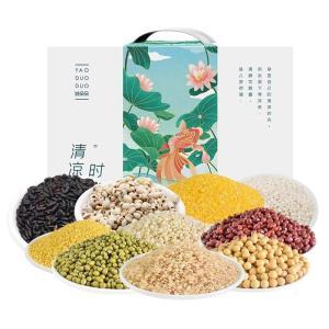 姚朵朵 有机杂粮礼盒 清凉时光4000克 含:红小豆400克 薏米仁400克 黄豆400克 糯米400克 玉米碴400克 高粱米400克 黄小米400克 糙米400克 黑米400克 绿豆400克