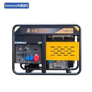 大泽动力 柴油发电电焊一体机 TO300A-双缸 额定电流：300A 双缸风冷 柴油 电启动 额定功率：8KW 额定电压：220/380V 焊条直径mm：2.0-7.0 焊机电压：26-30V