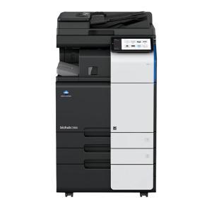 柯尼卡美能达/KONICAMINOLTA 复合机 C300i A3 彩色 单面(黑白/彩色):100 ipm ; 双面(黑白/彩色):200 ipm 自动双面输稿器 鞍式装订器 双纸盒 原装工作台