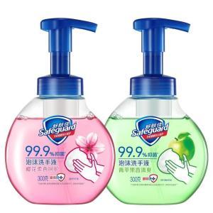舒肤佳 健康泡沫抑菌洗手液300g*2 青苹果香型*1 樱花香型*1