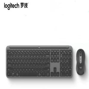 罗技 键鼠套装MK950 无线蓝牙 超薄清音 双模 商用版 黑色