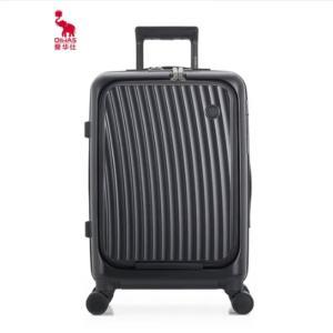 爱华仕 拉杆箱 （OIWAS）拉杆箱前开盖行李箱男 带USB可充电皮箱旅行密码箱商务万向刹车轮登机箱20英寸 OCX6641-20 容量:43.7L 尺寸370*240*500MM 材质：PC 