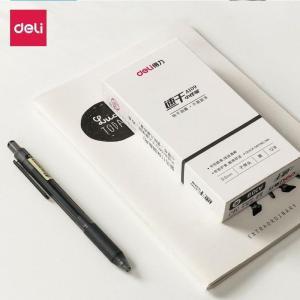 得力 按动中性笔 A109 0.5mm 子弹头 12支/盒 黑色