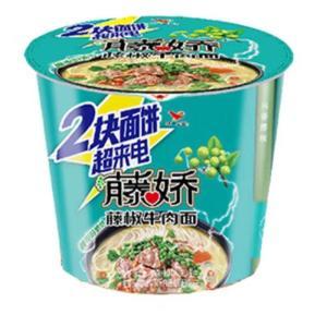 统一 方便面 藤椒牛肉大桶 145g*12桶/箱 保质期:6个月