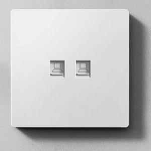 ROYEL 信息插座通用五/六/七 类模块 加厚86型面板   双位