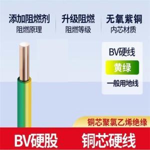 德力西电气/DELIXIELECTRIC 电线 BV硬线 黄绿双色 6平方毫米 1m