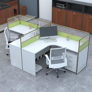 方元合 两人位屏风工位3200*1400*1100mm 人造板 包含活动柜、主机架