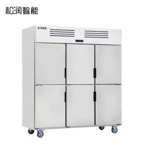 松润 立式风冷六门冷藏柜SCT-D2230A 1820*760*1980mm220V 997W 电子控温 有排水口 容积1340L 净重185KG 电子显示 自回门  脚轮 制冷剂R290