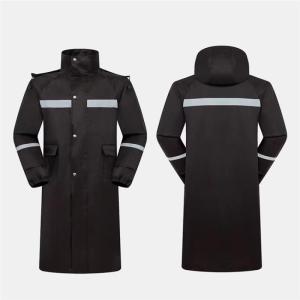 天堂 雨衣 T093A XXXL 双层牛津布 大面罩 带高亮反光条 加厚连体 藏青色