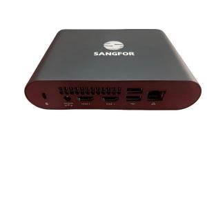 深信服 国产化瘦终端aDesk-GT-1200 硬件参数:CPU型号:E2000Q 2.0GHz(小核1.5GHz) GPU:JM9100 内存:2GB