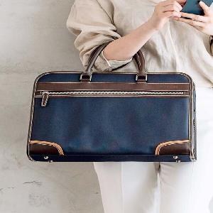 山业 商务电脑包BAG-BZC3NV 2WAY 15.6英寸聚酯纤维 PU 蓝色