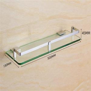 kelaien 卫生间置物架 A500平台 长500mm 500*130*45mm 玻璃厚度7.3mm
