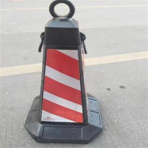 警客来/JINGKELITE 路锥 70cm 红白套膜 4kg 底座36*36cm 塑料