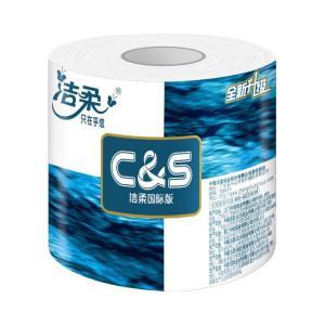 洁柔 卷纸 JJ041-27E 蓝Face 有芯卷纸 JJ041-27E 101*138mm 4层*140克/卷*27卷/箱