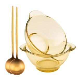 德铂 餐具套装 DEP-830 吉尔餐具四件套 配置:玻璃碗450ml*2 汤勺*2