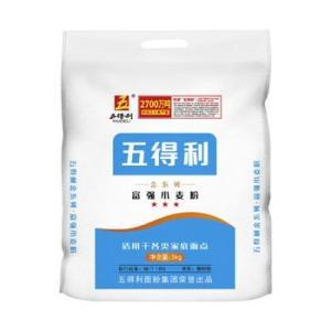 五得利 五得利 面粉 金系列富强 小麦粉5kg 5kg