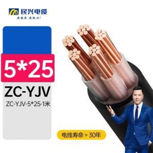 民兴电缆/MINXINGCABLE 电缆 ZC-YJV-5*25-1m 铜