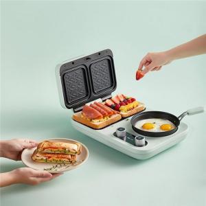 小熊/Bear 早餐机 DSL-A13F1 双烤盘 不沾煎锅 不锈钢煮锅 1500W