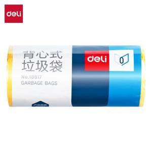 得力 背心式垃圾袋 18817 50*50cm 30只/卷 黄色