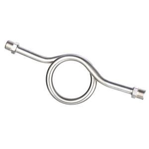 匡建仪表 压力表缓冲管 HCG-B1 双外 4分*4分  不锈钢  180度  220mm