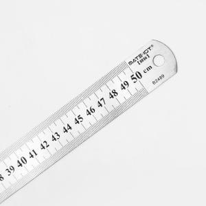 欧标 钢直尺 B2489 50cm 不锈钢 12把/盒 金属色