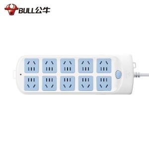 公牛 带线插排 GN-605 10位总控全长3米  总控   额定功率：2500W