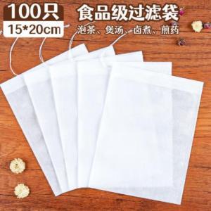 SHUANG YU 无纺布过滤袋 15cm*20cm 大号 煲汤调料包 100只