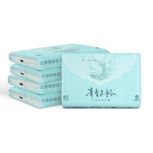 青青子衿 抽纸 林深见鹿(软包款) 含乳霜，137mm*190mm*3层,40抽/包，5包/件