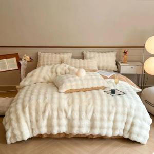 蒙卡罗尼 床上四件套 沫咖 【产品规格】被套200*230cm*1床单250*250cm*1枕套48*74cm*2 套