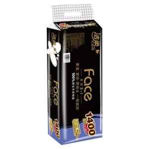 洁柔 只在乎您 Face卷纸 BJ168-10 101*138mm*4层 140g 黑色 10卷/提 6提/件